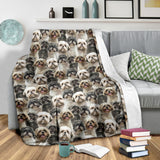 Shih Tzu Full Face Blanket