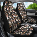 Greater Swiss Mountain Dog Full Face Car Seat Covers