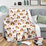 Shih Tzu Heart Blanket