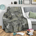 Italian Greyhound Camo Blanket