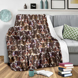 English Springer Spaniel Full Face Blanket