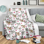 Lhasa Apso Heart Blanket