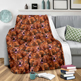 Redbone Coonhound Full Face Blanket