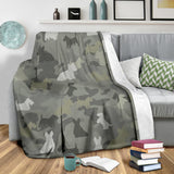 Scottish Terrier Camo Blanket