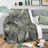 Rat Terrier Camo Blanket