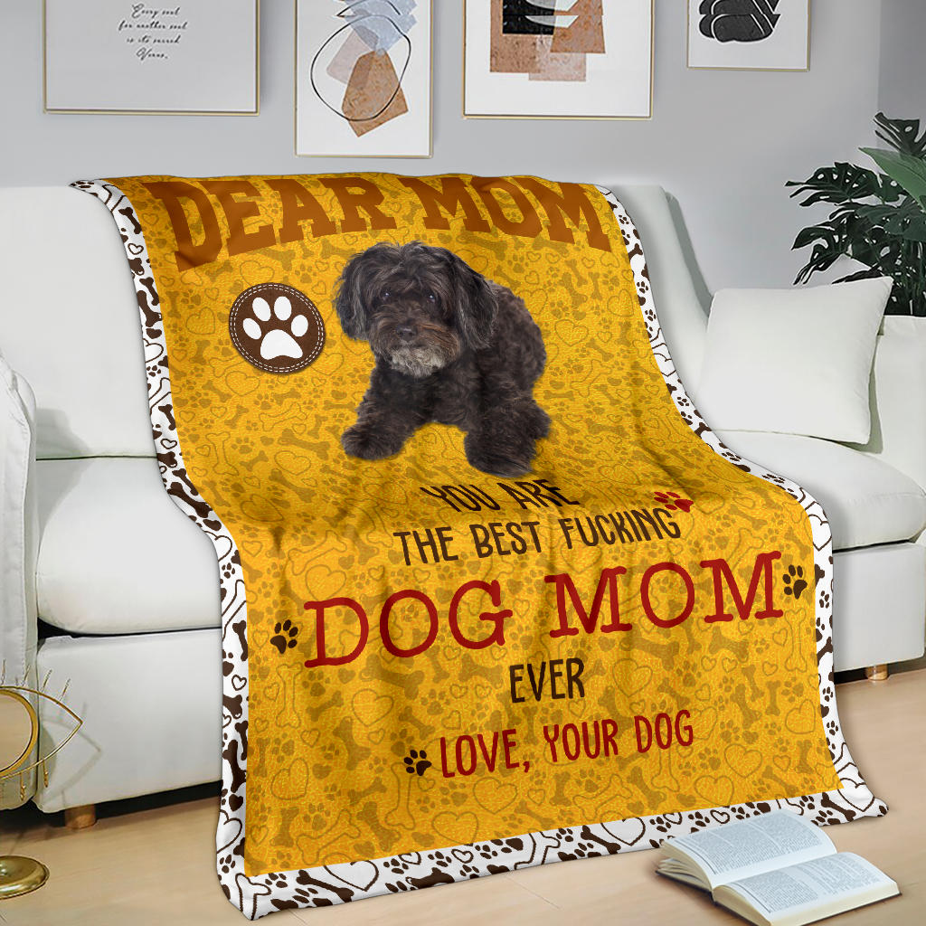 Schnoodle-Dog Mom Ever Blanket