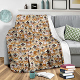 Shiba Inu Full Face Blanket