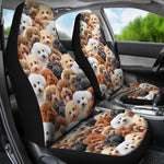 Poodle Full Face Car Seat Covers