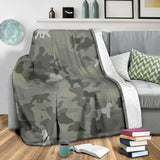 Black Russian Terrier Camo Blanket