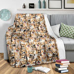 Welsh Corgi Full Face Blanket