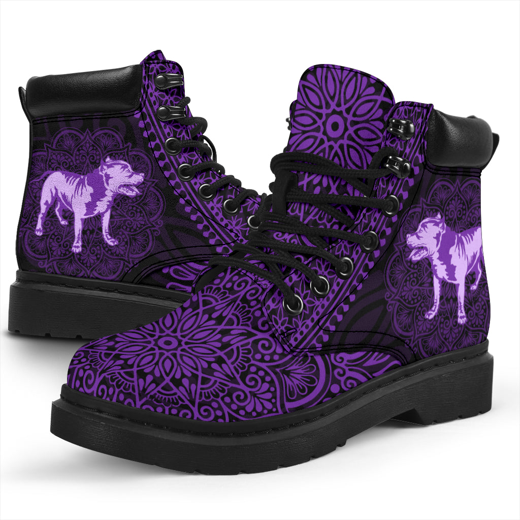 American Pit Bull Terrier Mandala All-Season Boots