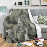 Labrador Retriever Camo Blanket