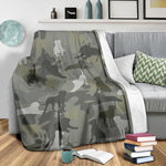 Bullmastiff Camo Blanket