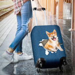 Akita Torn Paper Luggage Covers