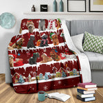 Poodle Snow Christmas Blanket