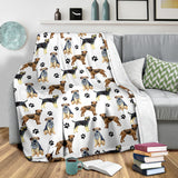 Border Terrier Paw Blanket