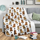 English Cocker Spaniel Paw Blanket