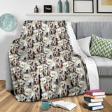 Pyrenean Mastiff Full Face Blanket