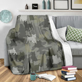 Australian Terrier Camo Blanket