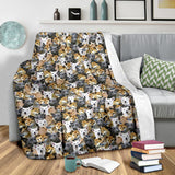 Canaan Dog Full Face Blanket