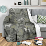 Rhodesian Ridgeback Camo Blanket