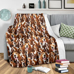 Basset Hound Full Face Blanket