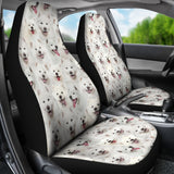 Samoyed Full Face Car Seat Covers