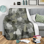 American Cocker Spaniel Camo Blanket