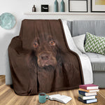 Field Spaniel Face Hair Blanket