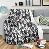 Boston Terrier Full Face Blanket