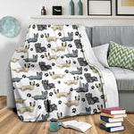 Skye Terrier Paw Blanket