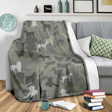 Wirehaired Pointing Griffon Camo Blanket