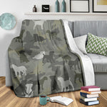 Border Terrier Camo Blanket