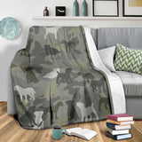 Border Terrier Camo Blanket