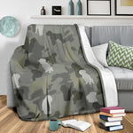 Bouvier des Flandres Camo Blanket