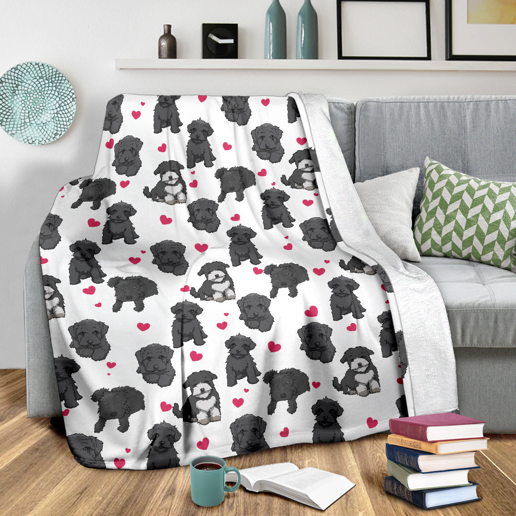 Schnoodle Heart Blanket