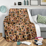 Shar Pei Full Face Blanket