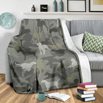 Weimaraner Camo Blanket