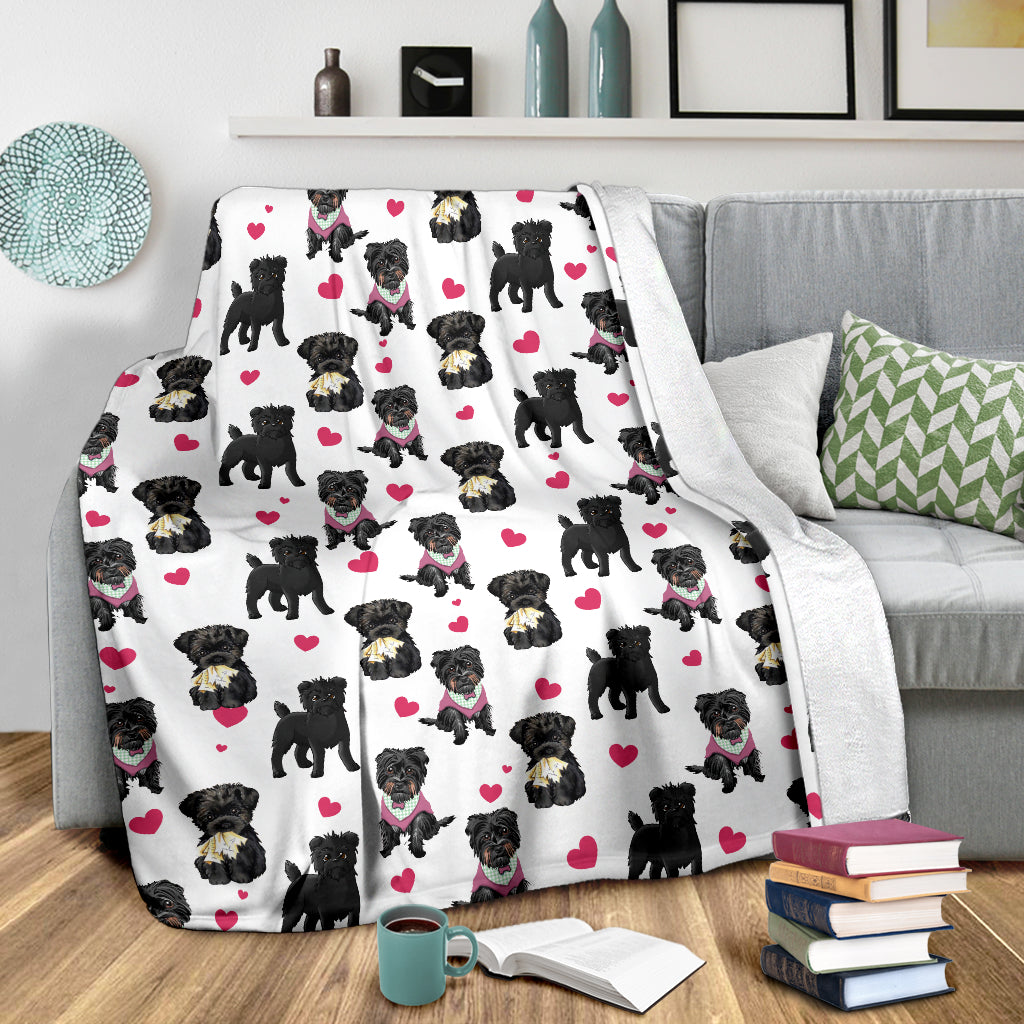 Affenpinscher Heart Blanket