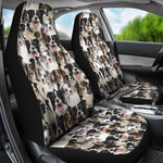 Border Collie Full Face Car Seat Covers