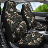 Portuguese Water Dog Full Face Car Seat Covers