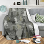 Staffordshire Bull Terrier Camo Blanket