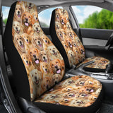 Golden Retriever Full Face Car Seat Covers