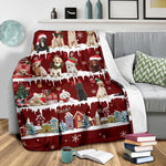 Labrador Retriever Snow Christmas Blanket