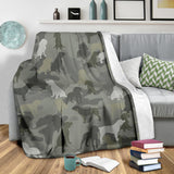 American Water Spaniel Camo Blanket