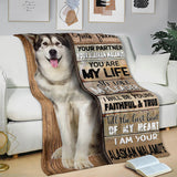 Alaskan Malamute-Your Partner Blanket