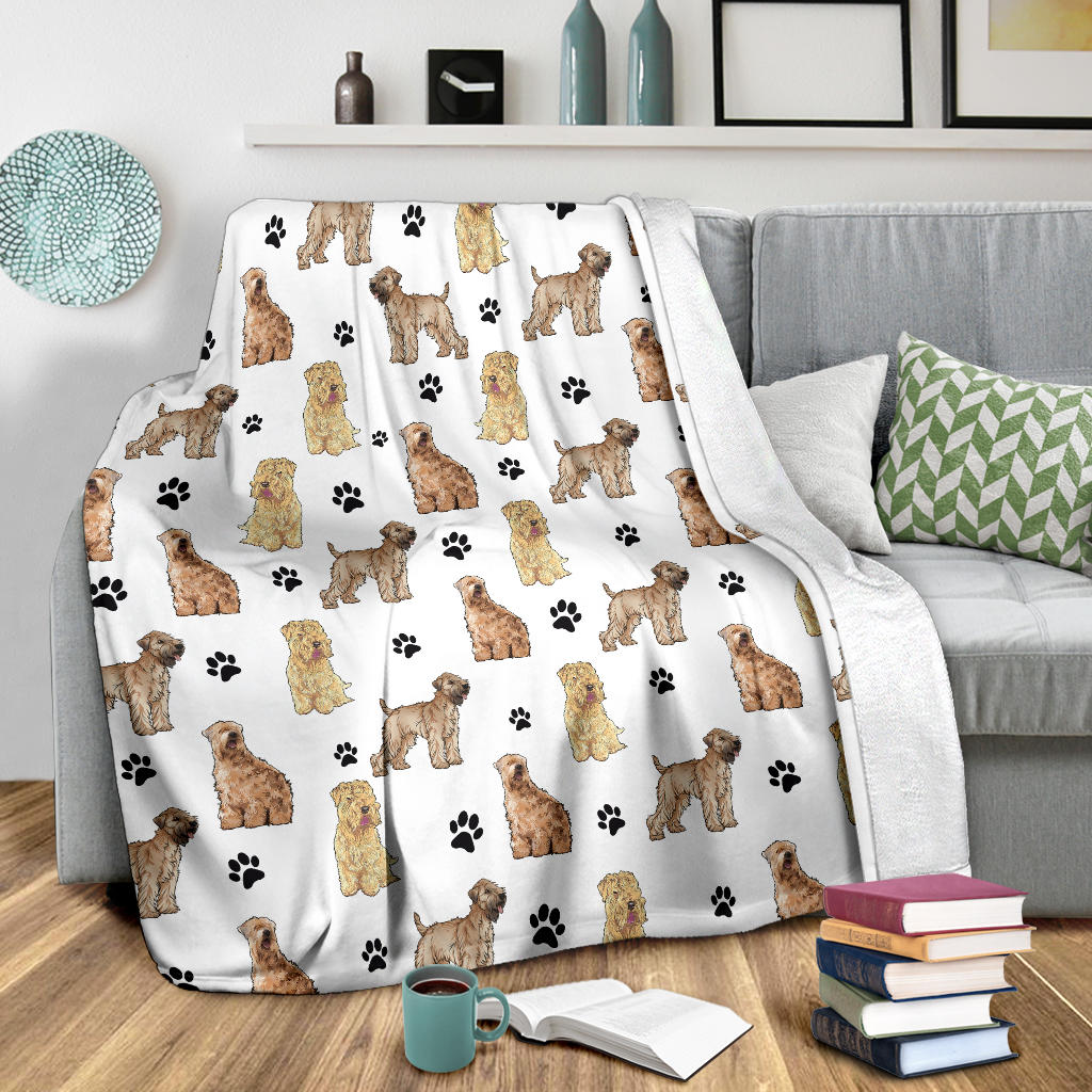 Soft Coated Wheaten Terrier Paw Blanket