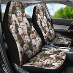 Bedlington Terrier Full Face Car Seat Covers