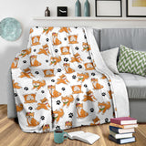 Shiba Inu Paw Blanket