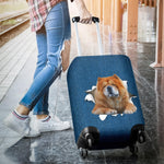 Chow Chow Torn Paper Luggage Covers